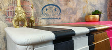 Load image into Gallery viewer, 1179 Sideboard / Kommode Neonpink, Gold und Streifen