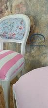 Load image into Gallery viewer, 1180 - Stühle weiß mit individuellen Stoffen