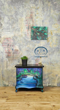 Load image into Gallery viewer, 1212 Nachttisch Landschaft handbemalt