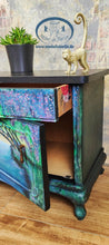 Load image into Gallery viewer, 1212 Nachttisch Landschaft handbemalt