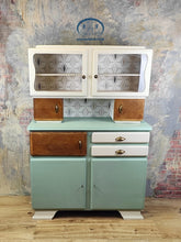 Load image into Gallery viewer, 1204 Buffetschrank Retro - Creme / Blau