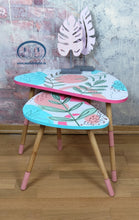 Load image into Gallery viewer, 1214 bunte Beistelltische im Retro Stil