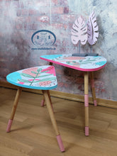 Load image into Gallery viewer, 1214 bunte Beistelltische im Retro Stil