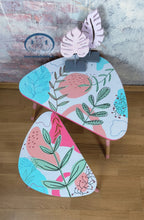 Load image into Gallery viewer, 1214 bunte Beistelltische im Retro Stil