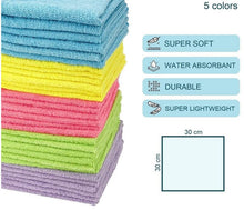 Load image into Gallery viewer, fusselfreies Mikrofaser-Tuch zum Reinigen oder Polieren - verschiedene Farben