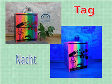 Load image into Gallery viewer, 1104 - Graffiti Neon Nachttisch in Handarbeit