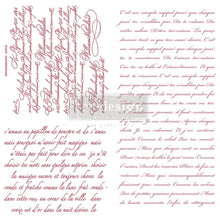 Lade das Bild in den Galerie-Viewer, Re Design with Prima - Stamps / Stempel - Vintage Script - 3 teilig 30,5 cm x 30,5 cm