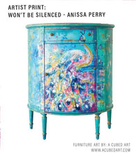 Load image into Gallery viewer, Bubblegum Yum - Decoupage Kunst Papier - Won’t Be Silenced - verschiedene Größen