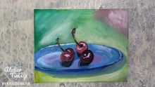 Lade das Bild in den Galerie-Viewer, B011 - Ölbild: Cherry Love

