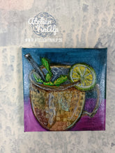 Lade das Bild in den Galerie-Viewer, B015 - Minibild / Ölbild: Cocktail Moskau Mule
