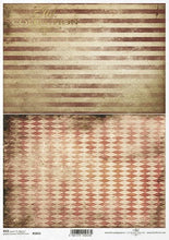 Load image into Gallery viewer, Decoupage-Papier Harlekin und Streifen Muster
