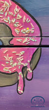 Load image into Gallery viewer, 1197 Sideboard &quot;Astrodonut&quot; handbemalt mit Astronaut / Donuts und Bagger
