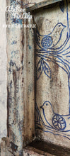 Lade das Bild in den Galerie-Viewer, 1239 Wanduhr Vögel in Creme / Blau
