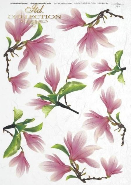 Decoupage-Papier Sommerblumen