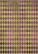 Lade das Bild in den Galerie-Viewer, Decoupage-Papier Harlekin Muster in verschieden Farben
