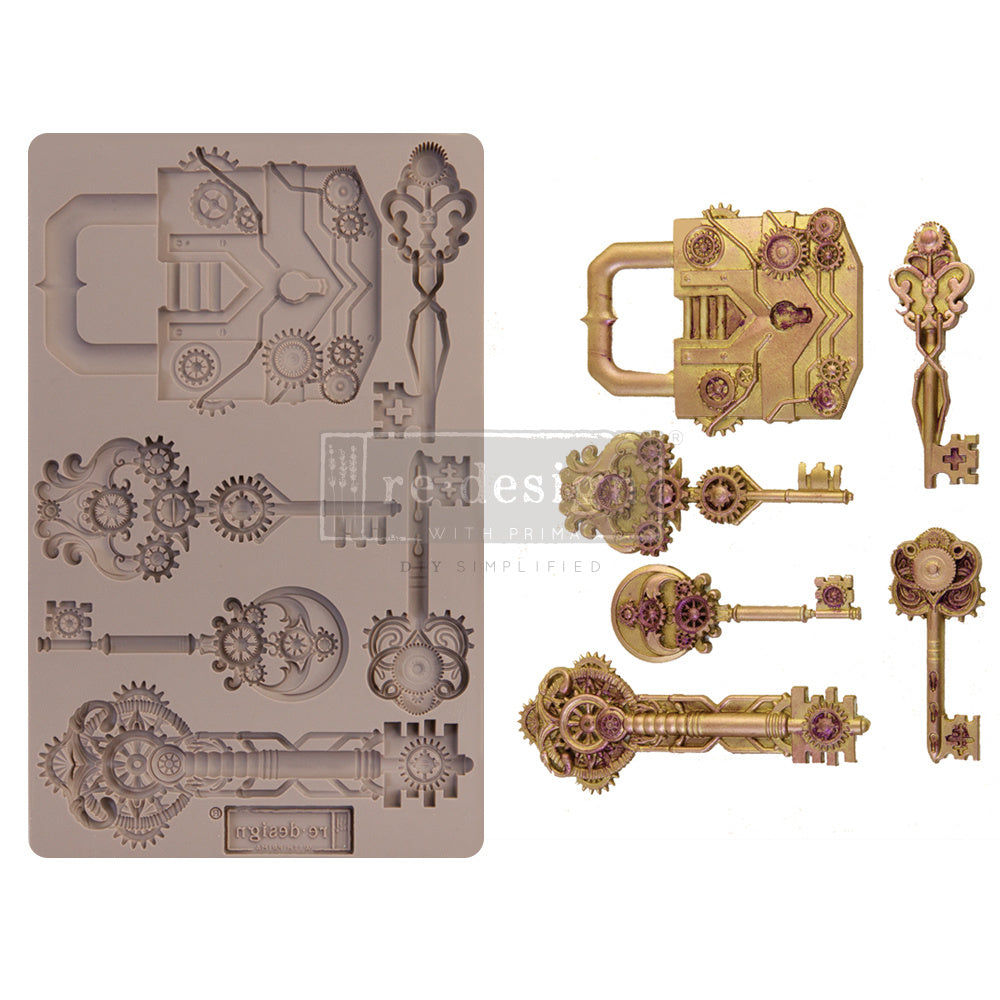 Re Design with Prima - Silikonform - Mechanical Lock & Keys
