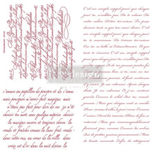 Lade das Bild in den Galerie-Viewer, Re Design with Prima - Stamps / Stempel - Vintage Script - 3 teilig 30,5 cm x 30,5 cm
