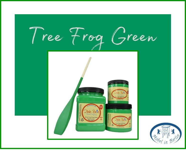 Dixie Belle Kreidefarbe in Tree Frog Green (Laubfroschgrün)