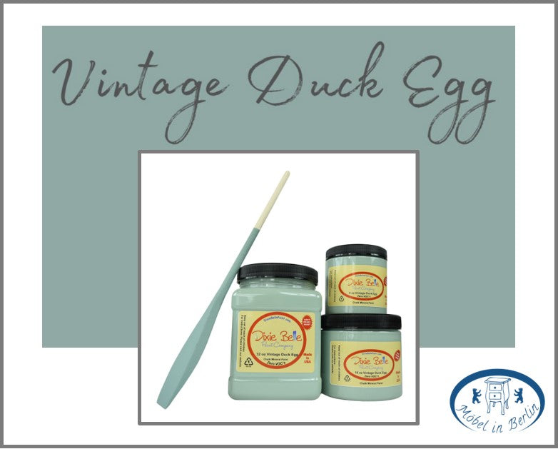 Dixie Belle Kreidefarbe in Vintage Duck Egg (Hellblau mit grüngrauen Untertönen)